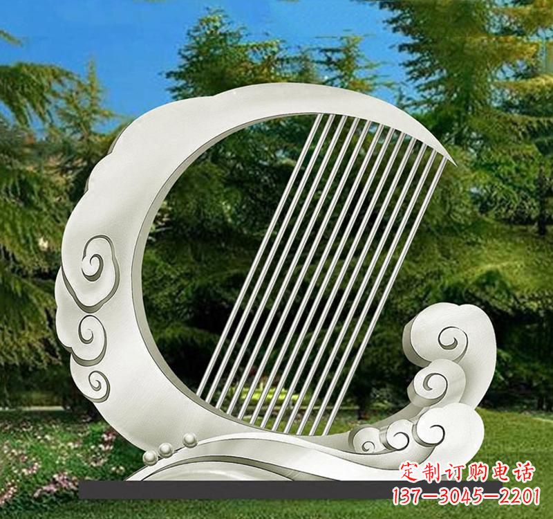 大同精美的不锈钢月亮雕塑