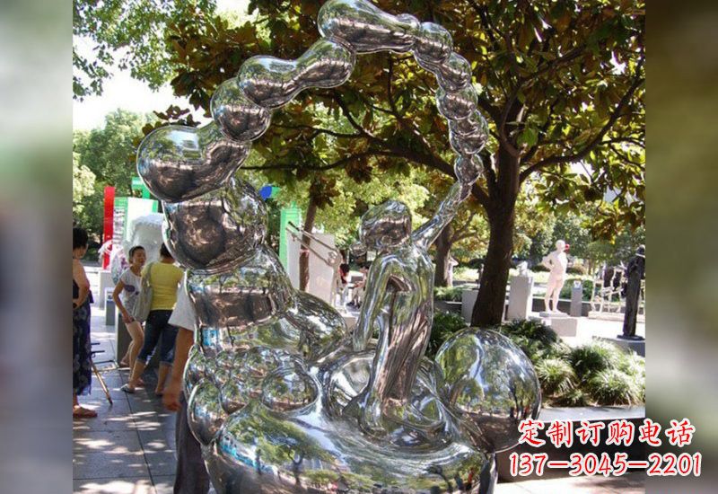 大同精美不锈钢儿童雕塑