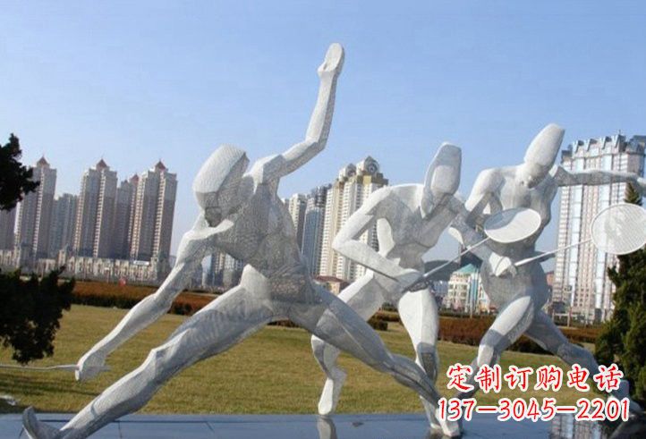 大同精致不锈钢羽毛球雕塑