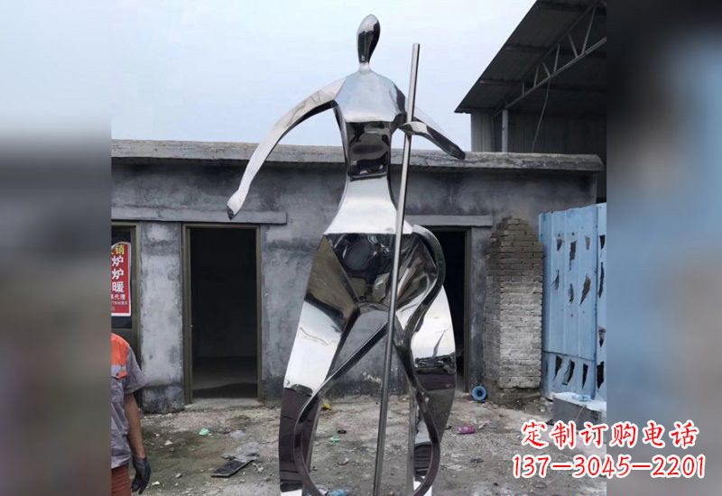 大同精致的不锈钢大提琴雕塑