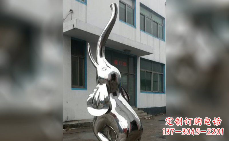 大同精致的不锈钢大象雕塑