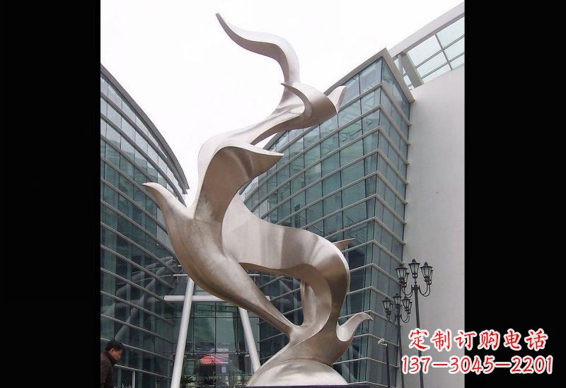 大同精美的不锈钢大雁雕塑