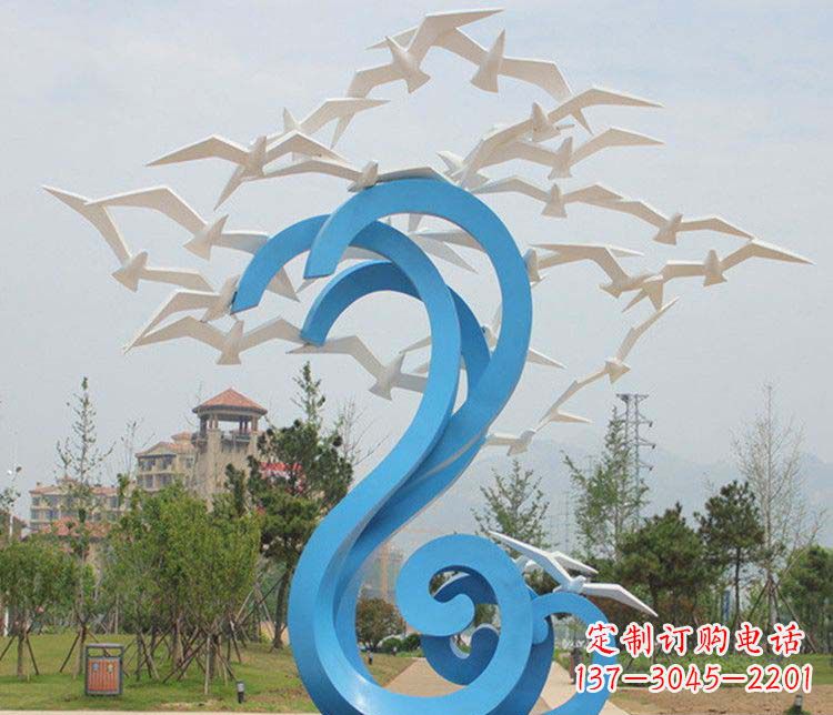 大同不锈钢大雁雕塑传承传统文化的象征