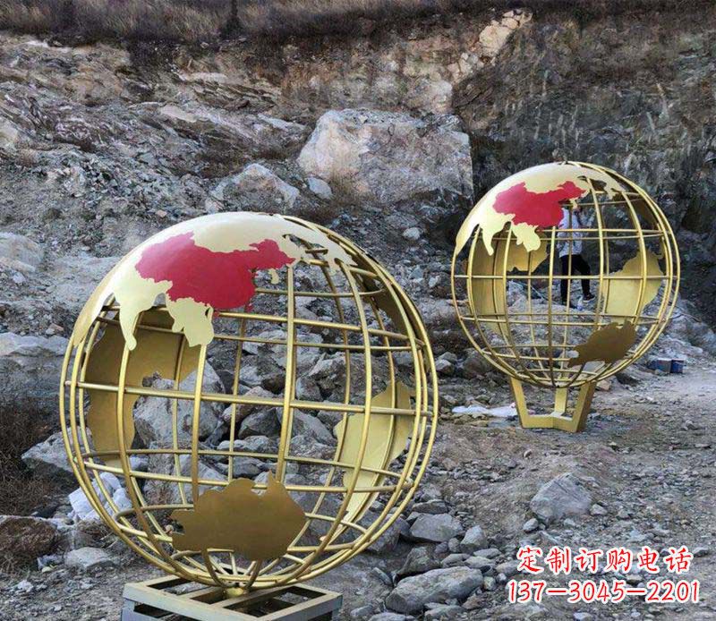 大同不锈钢抽象地球雕塑