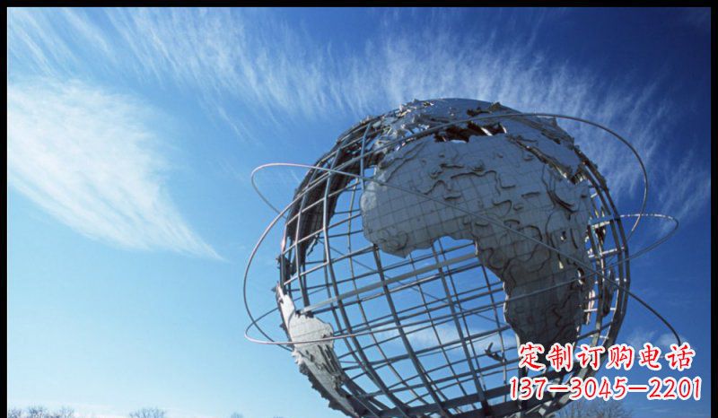 大同不锈钢制地球雕塑精美的艺术品