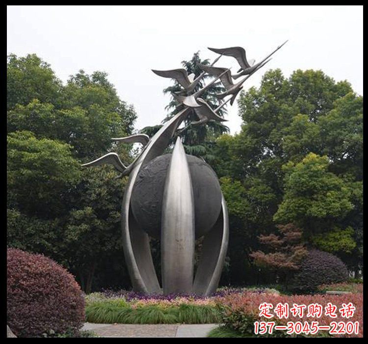 大同不锈钢天鹅雕塑