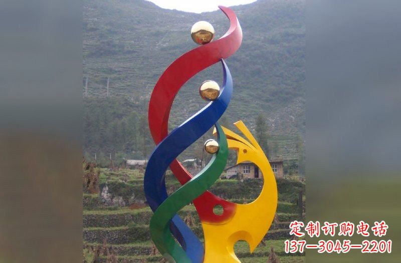 大同不锈钢凤凰雕塑象征着精致的美