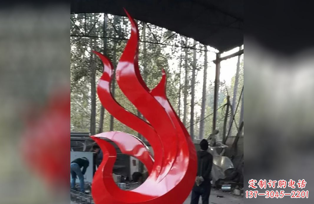大同不锈钢凤凰雕塑美轮美奂