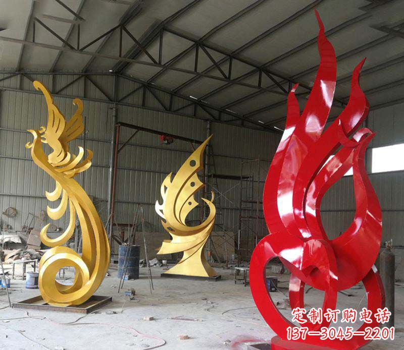 大同不锈钢凤凰雕塑