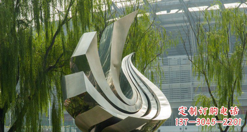 大同不锈钢凤凰雕塑美丽的象征