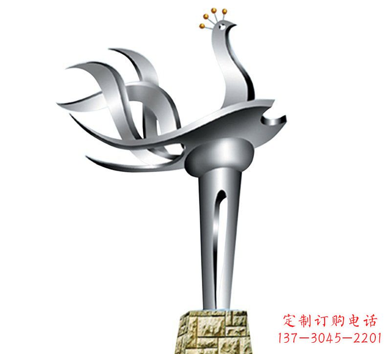 大同不锈钢凤凰雕塑——精致的艺术之作