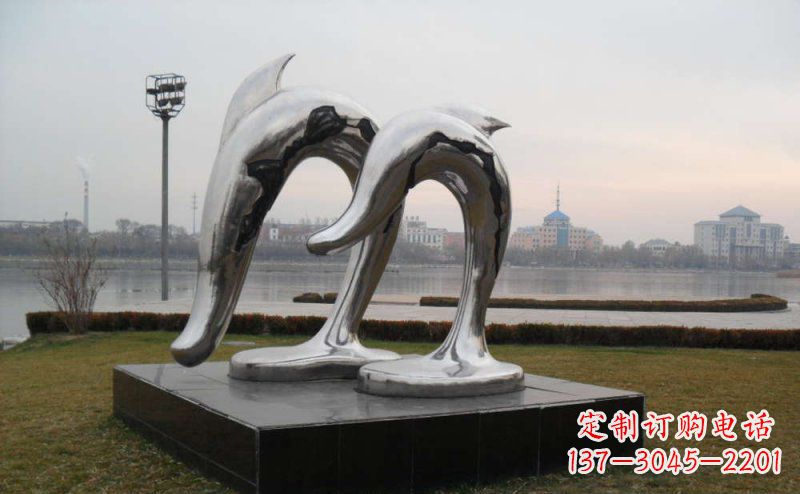 大同精致的不锈钢海豚雕塑