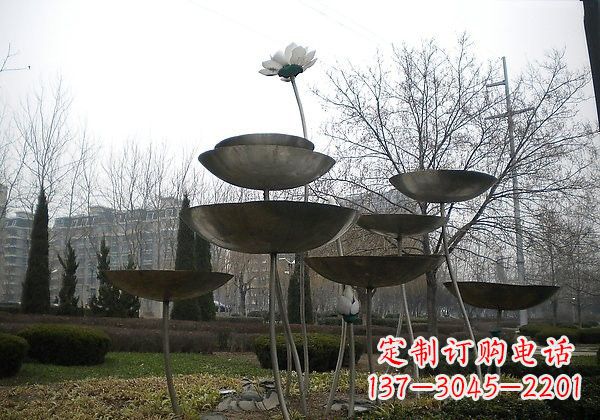 大同不锈钢荷花雕塑浪漫与优雅的融合