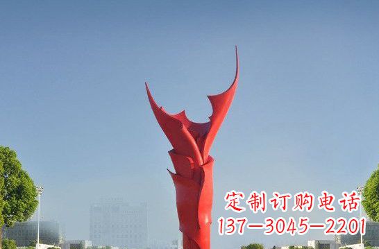 大同不锈钢火炬雕塑——点燃友谊之火