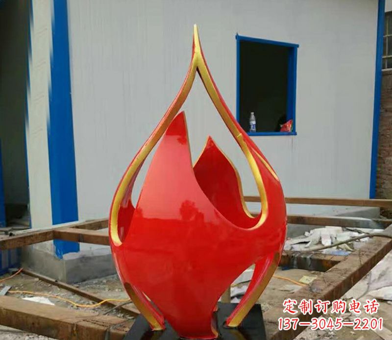 大同不锈钢龙雕塑点缀火龙果广场