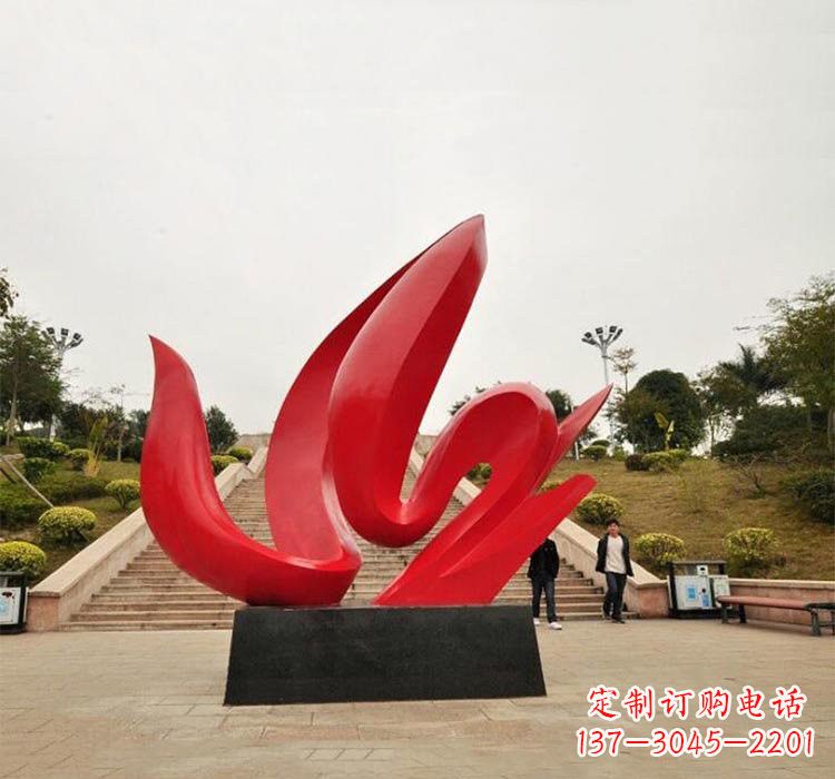 大同不锈钢抽象火苗雕塑