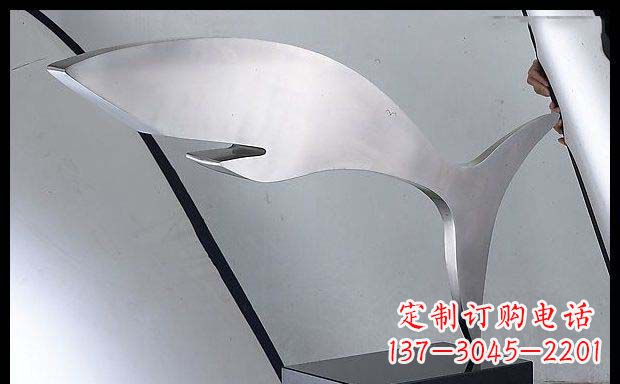 大同精美不锈钢鲸鱼雕塑