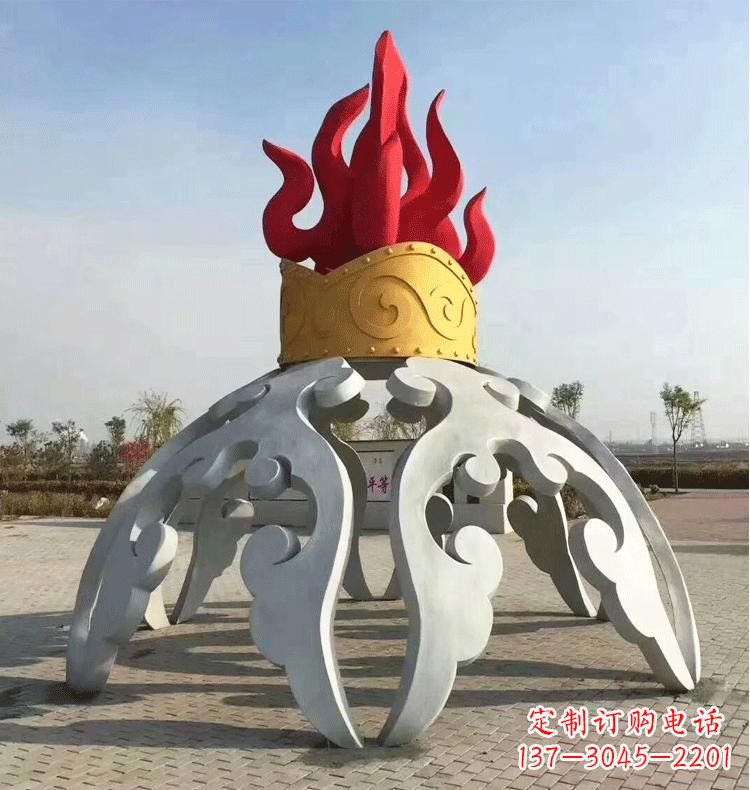 大同不锈钢拱门雕塑精致而又充满艺术气息