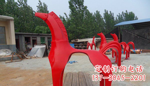 大同不锈钢抽象马雕塑 (3)