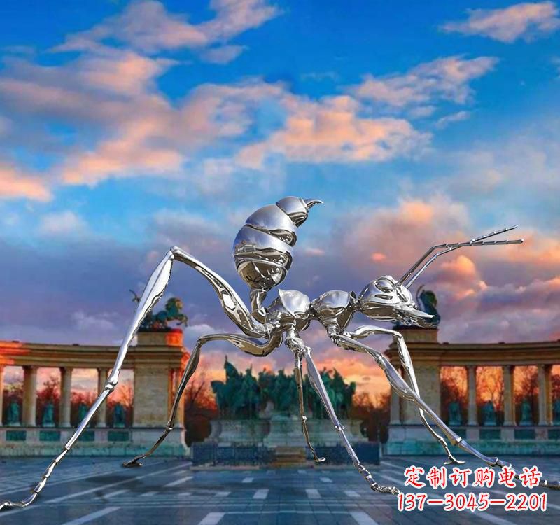 大同不锈钢蚂蚁雕塑精美外观、稳定耐用