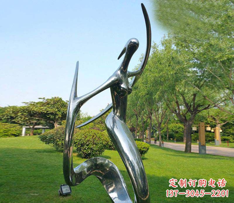 大同不锈钢抽象美女跳舞雕塑