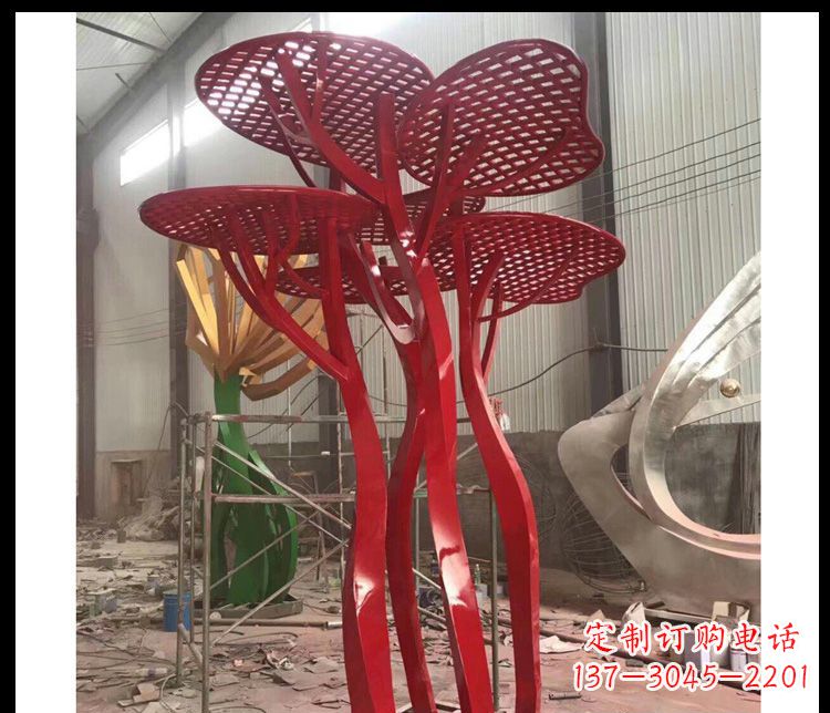大同不锈钢蘑菇景观雕塑