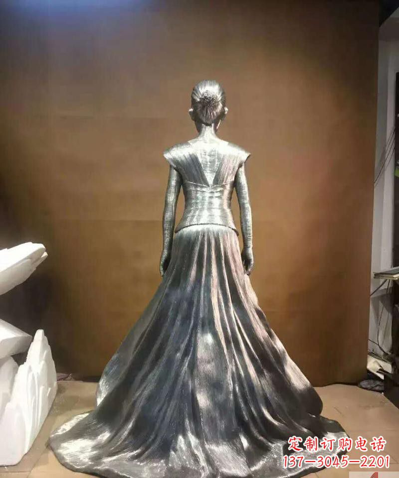大同不锈钢抽象女人身影雕塑