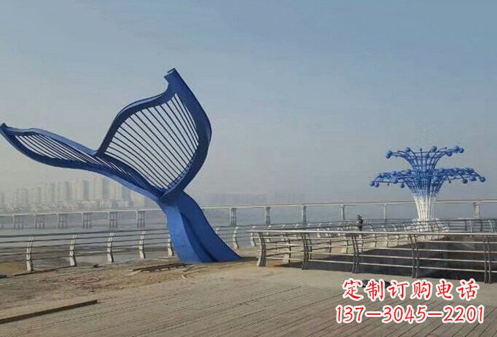 大同不锈钢鲸鱼雕塑
