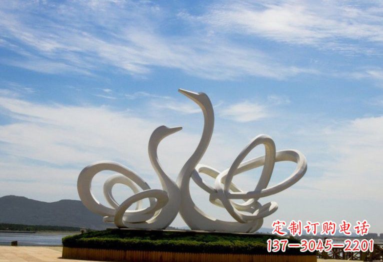 大同不锈钢制天鹅雕塑