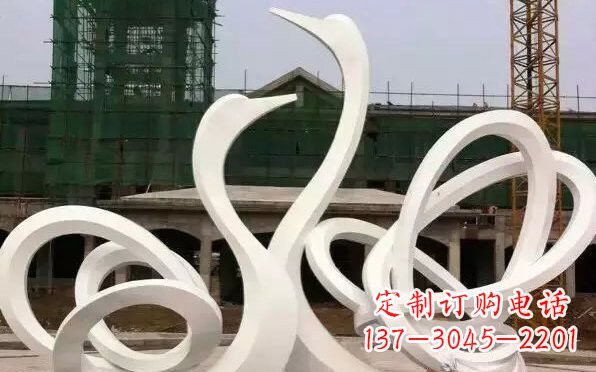 大同不锈钢天鹅雕塑美丽而优雅