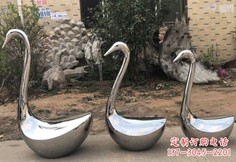 大同不锈钢制作的天鹅雕塑