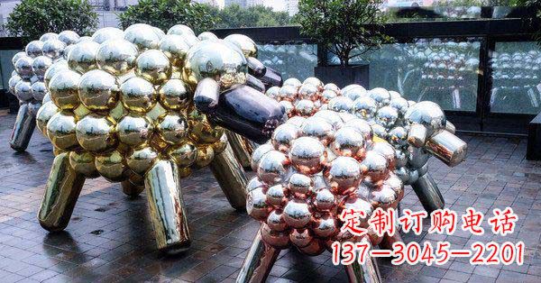 大同不锈钢羊雕塑艺术与美感相结合
