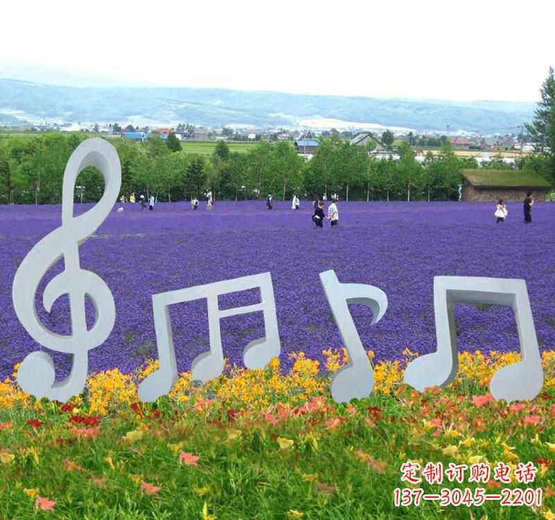 大同精美不锈钢音符雕塑