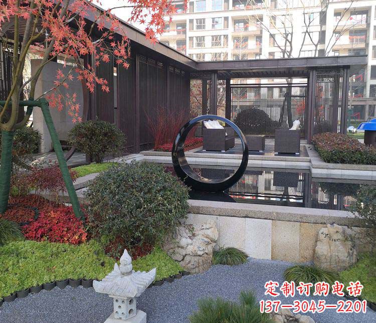 大同不锈钢圆环雕塑——精美绝伦