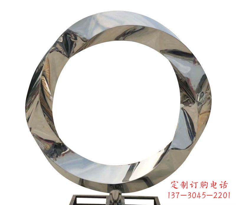 大同不锈钢圆环雕塑——精美而优雅