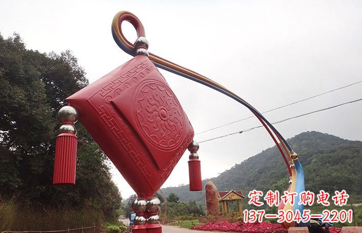 大同不锈钢抽象中国结拱门