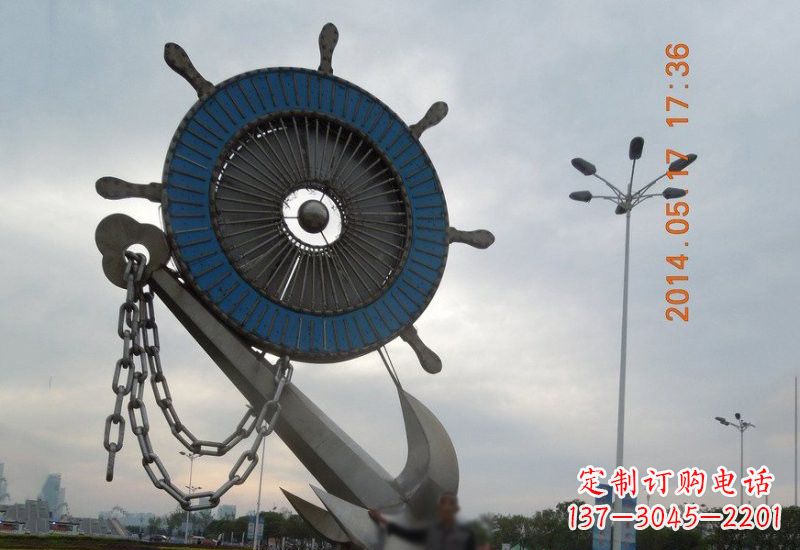 大同不锈钢船舵船锚雕塑