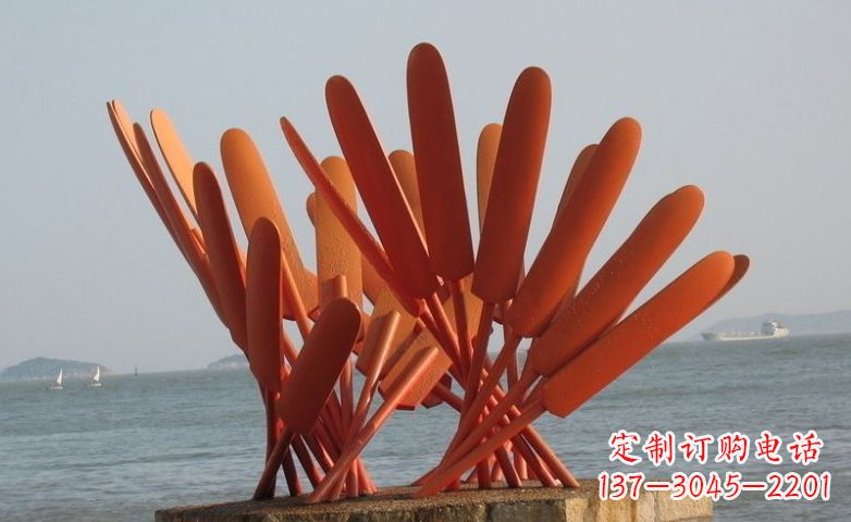 大同精美不锈钢船桨雕塑