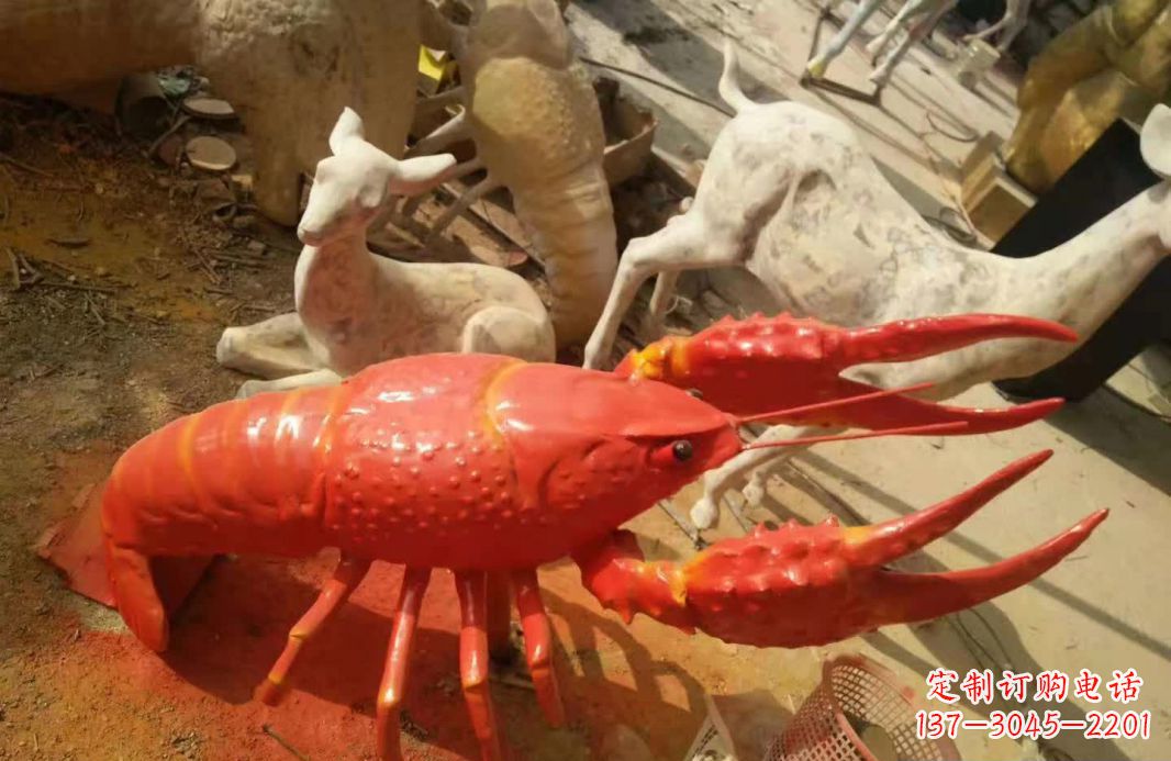 大同不锈钢大龙虾雕塑象征着力量与美丽