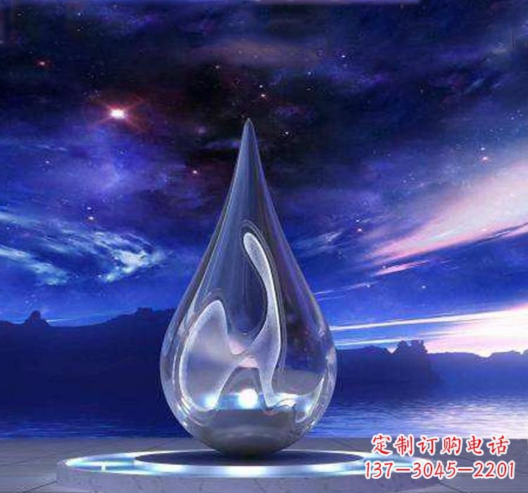 大同不锈钢大型水滴雕塑