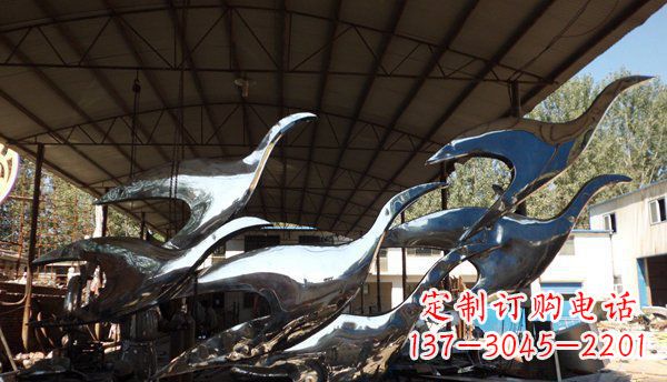 大同不锈钢大雁雕塑给环境带来生机