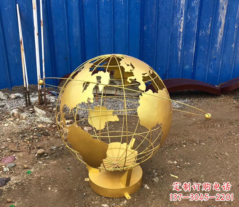 大同精美不锈钢地球仪雕塑