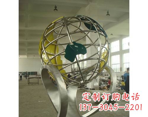 大同不锈钢地球仪雕塑以艺术美化景观