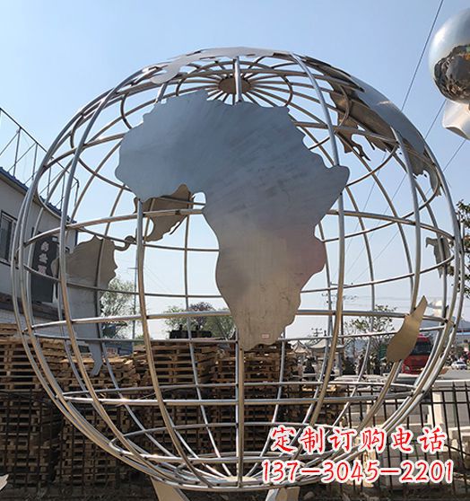 大同不锈钢地球仪雕塑精美的艺术作品