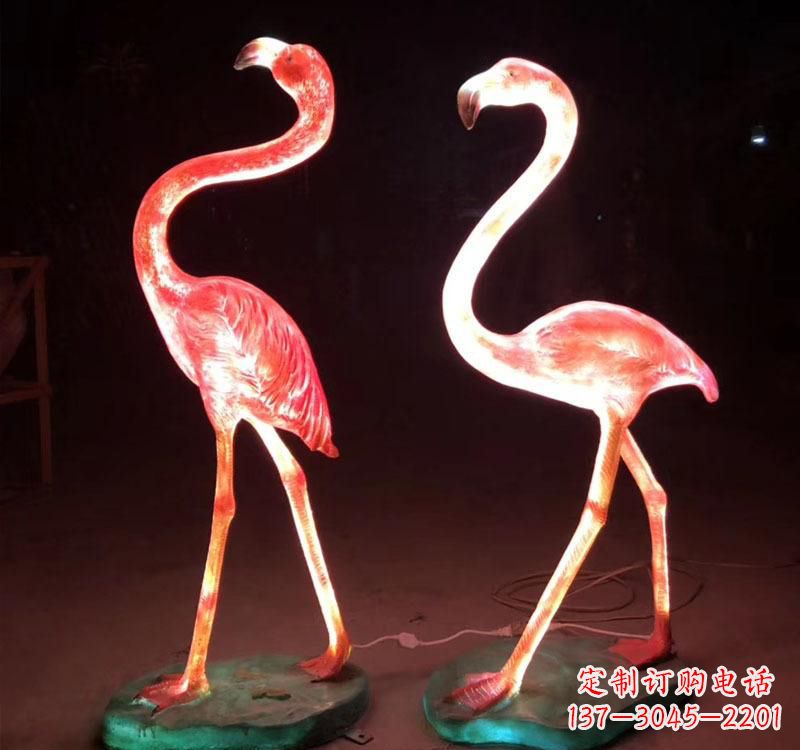大同不锈钢火烈鸟绚丽多彩的艺术品