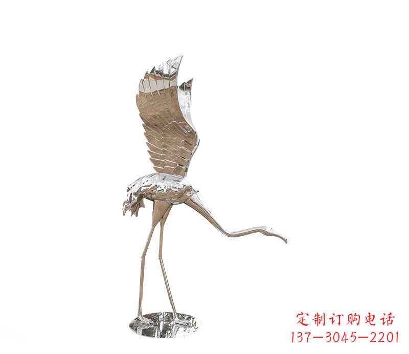 大同不锈钢火烈鸟雕塑灿烂耀眼的艺术之作