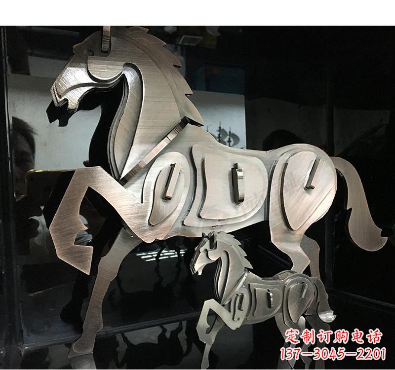 大同不锈钢动物马雕塑