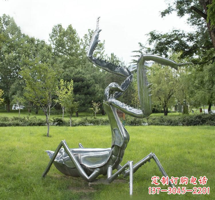 大同不锈钢动物螳螂雕塑