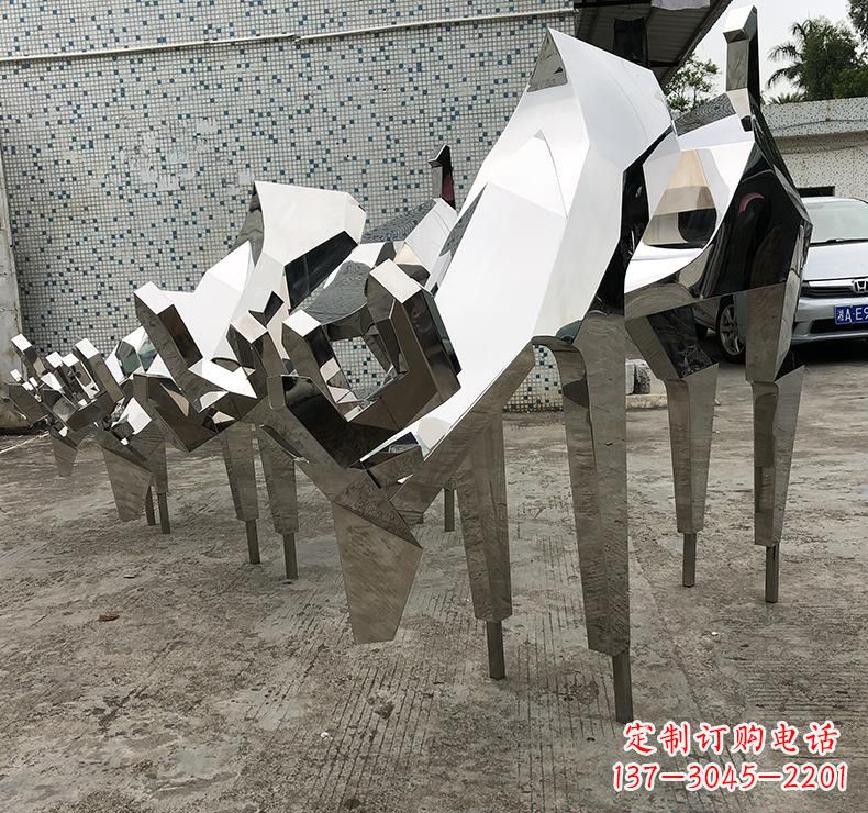 大同不锈钢动物小鹿雕塑