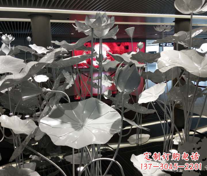 大同不锈钢锻造荷花雕塑